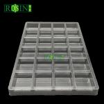 Customized 24 Cavity Plastic Chocolate Tray Food Grade PET For Transportation