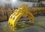Ports Steel Hydraulic Clamshell Bucket / Railways Loading Single Excavator Grab