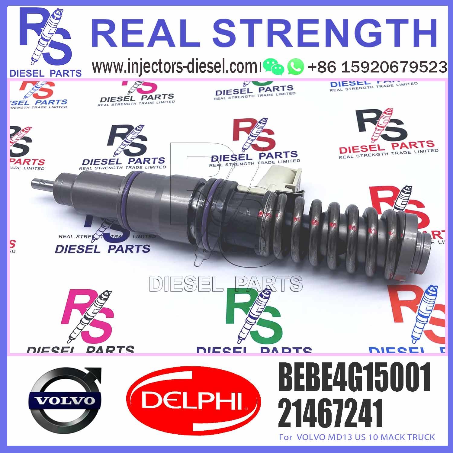 Diesel Fuel Injector 21467241 BEBE4G15001 With Nozzle 10 MM BORE L371TBE
