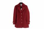 Stockpapa Autumn Winter Ladies Knit Burgundy Longline Blazer