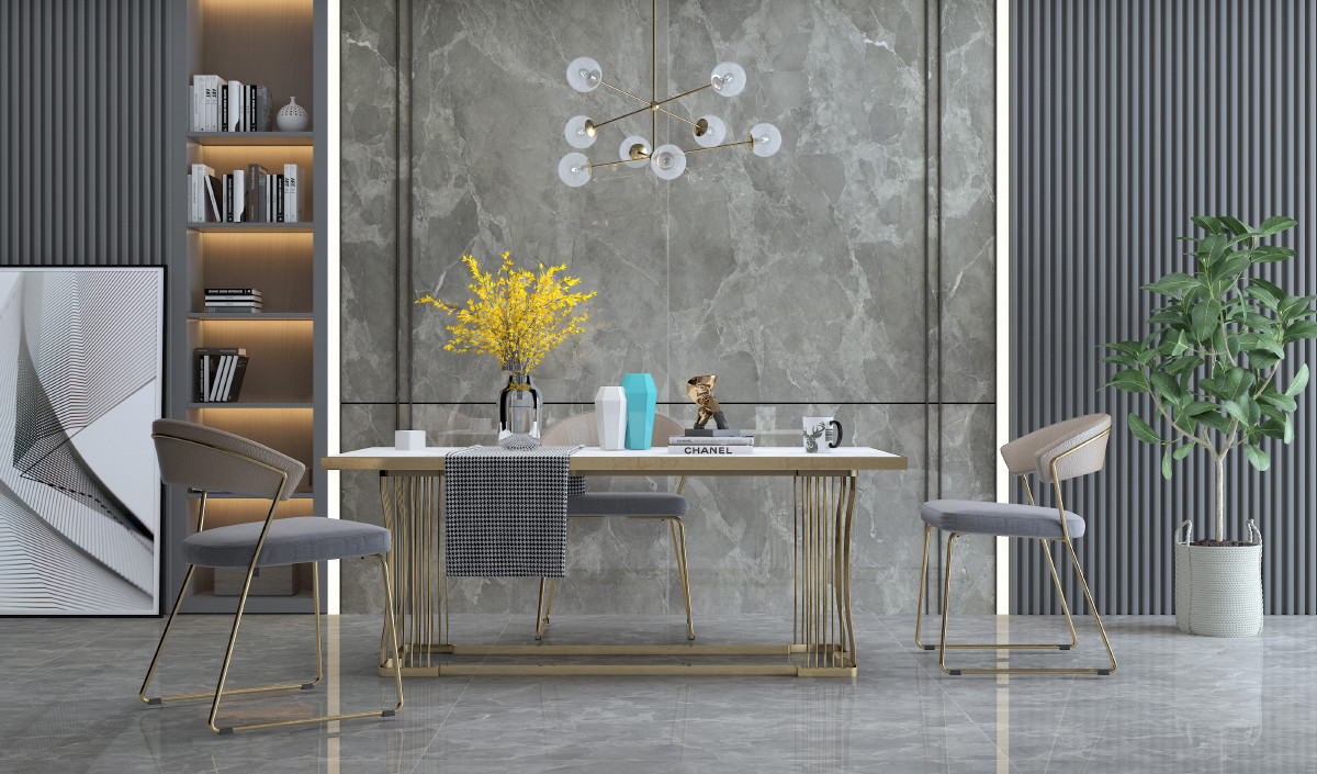 Full Body 750x1500 Mm Size 10mm Living Room Porcelain Floor Tile