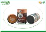 Brown Craft Cardboard Tea Tube Packaging Durable Food Grade Eco - Friendly