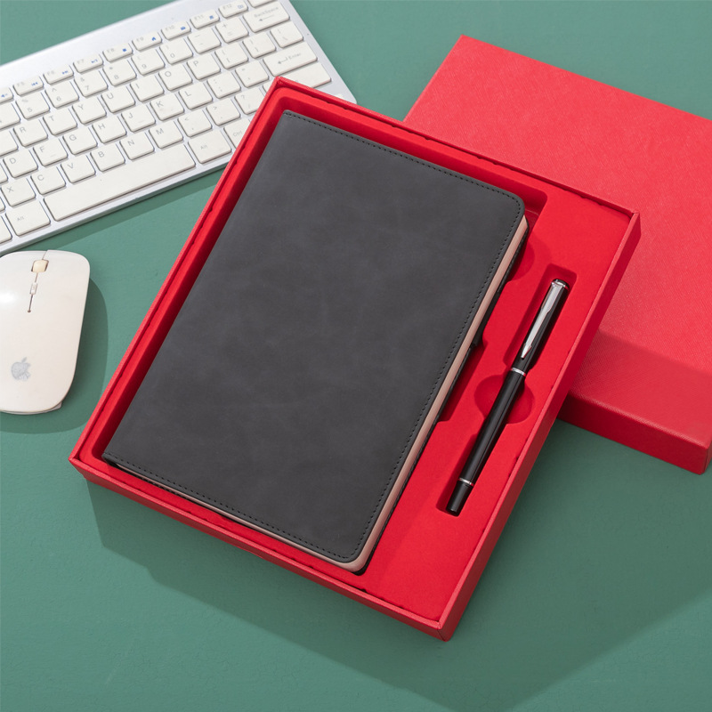 Leather Notebook Set Custom Notebooks and Pen Set for Business Office Gift Promotion