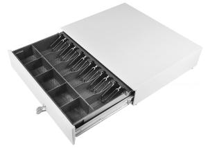 Quality Ivory Large Cash Drawer / Heavy Duty Metal Drawers Removable Tray 10.5 KG 490 wholesale