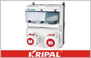 Quality Dustproof Construction Power Distribution Box / Outdoor Electrical Outlet Boxes wholesale