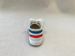 Women comfort and flat sneakers with color bar and lace up running shoes