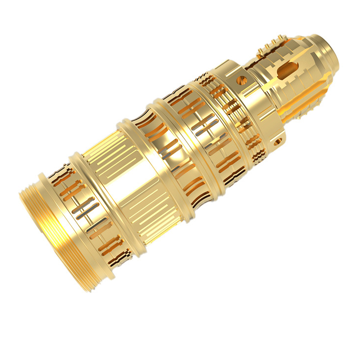 Custom Copper brass 5Axis CNC Machining Parts Lathe Milling Compound