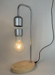 Quality wooden base magnetic levitation floating pop led lamp light bulb for decor home wholesale