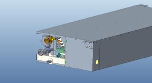 Quality Commercial 2 Pipe Fan Coil Unit , 400CFM Water Cooled Fan Coil Unit 680m3/H wholesale