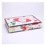 Flower Printed Rigid Paper Jewelry Boxes Cardboard Cosmetic Jewelry Packaging
