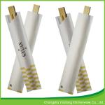 Twins 21cm Disposable Natural Bamboo Chopsticks Open Paper Packing
