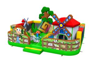 Quality Farm Theme Inflatable Play Park / Outdoor Inflatable Playground wholesale