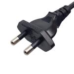 2 Pin India Power Cord Plug 6A 250V BIS 1293 C7 Cable Extension Wire