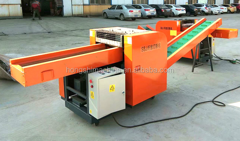 Fiberglass chopper/polyester yarn waste recycling machine/jeans fabric cutting machine