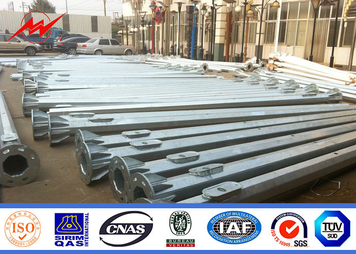 Cast Aluminum Street Light Pole 5-15m 132KV Traffic Control Signs Customized Color