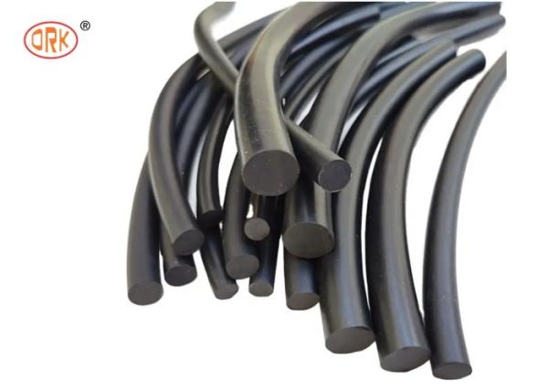 Black EPDM Solid Extrusion Profile Rubber Strip Excellent Water Resistance O
