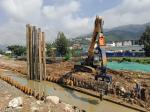 2500RPM 20T Vibrating Hydraulic Sheet Excavator Mounted Pile Driver