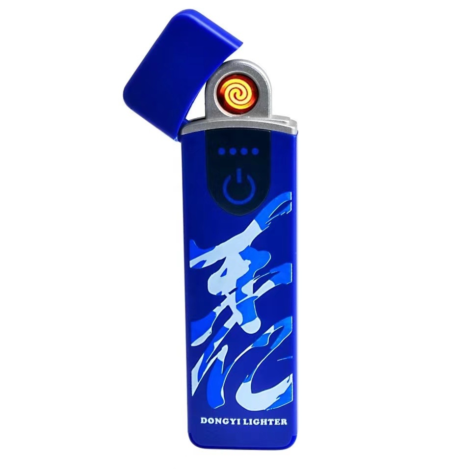 Factory Wholesale Fashion New Rechargeable Electronic USB Windproof Cigarette Lighter