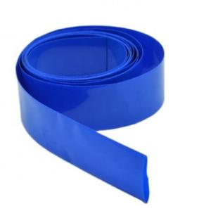 Quality 70mm Plastic PVC Tube 0.08mm Blue Heat Shrink Wrap Tubing wholesale