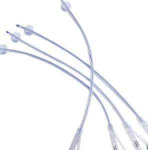 Quality Surgical Urination Silicone Foley Catheter 2 Way Smooth Soft Radiopaque Line wholesale
