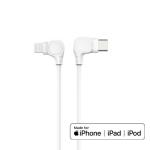 USB-C to 90 Degree Lightning Cable (3 ft), MFi Certified, Supports Power