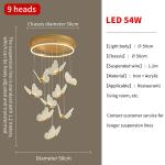 Pendant Chandelier For Ladder Revolving Staircase Butterfly Lighting（WH-NC-83)