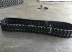 Black Lightweight Rubber Tracks , Indoor Mini Crawler Tracks Low Noise Top