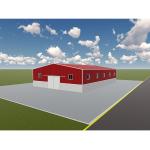 Commercial Prefab Steel Structure Warehouse Building Long Term Warranty