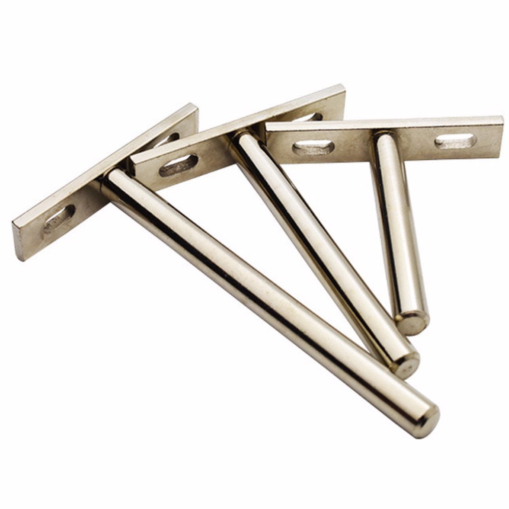 Furniture Heavy Duty Brackets for Stainless Steel or Brass Concealed Wall Shelf Support