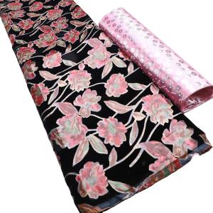 Quality Supoo Popular soft silk velvet fabric printed african lace fabric for lady dress wholesale