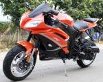 Single Cylinder 200cc Street Legal Motorcycle 4 Stroke Air Cool CVT With Key
