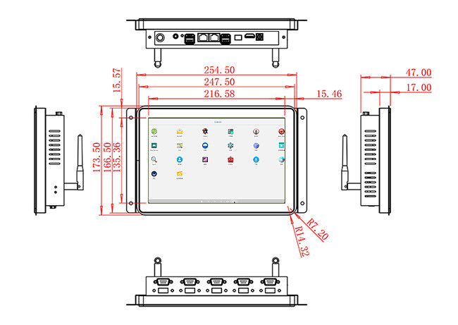 10.1-Inch Android Embedded Terminal for Retail Kiosks, Medical Devices, Factory Equipment, and Smart Homes