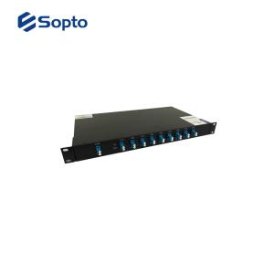 Quality 19 Inch Rack Optical Fiber WDM DWDM 100GHz Mux / Demux 2x16 Wavelengths wholesale