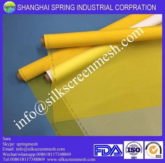 Polyester silk screen printing mesh fabric 200 mesh count(80T)/Screen printing mesh
