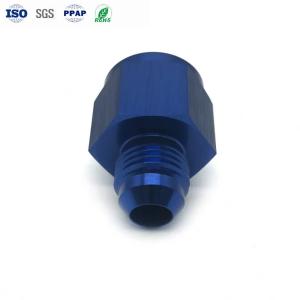 Quality Industrial Machinery Aluminum Machined Custom Logo Cnc Machine Aluminum Parts With Blue Anodize wholesale