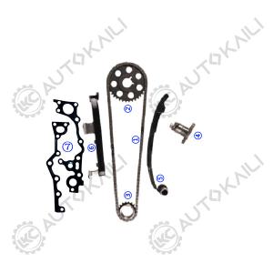 Quality Timing chain kit for TOYOTA 2RZ/2RZ-FE 2.4L HIACE SOHC 8V 99-05 13506-75010 102L wholesale