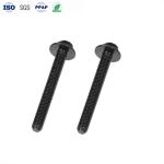 Carbon Steel Long Bolt Black Zinc Slotted Non Standard Flat Head Bolts 4.8 Grade