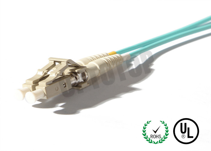 LC / PC Fiber Optic Pigtail Beige , FTTH Fiber Optic Cable 2 Core Length Customized