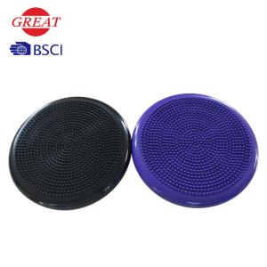 Quality Black Air Stability Wobble Cushion 33cm Diameter Nontoxic Recyclable Material wholesale