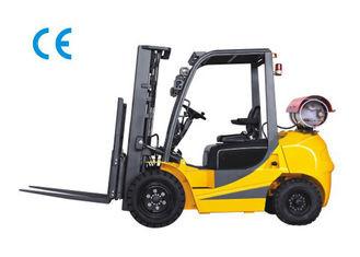 Dual Fuel Four Wheel Gasoline LPG Forklift 3000kg Capacity With Engine