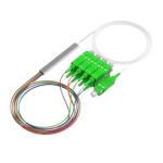 FTTH Mini PLC Fiber Optic Splitter APC Steel Tube Connector for Communication
