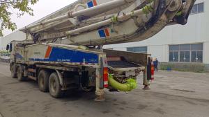 Quality Used Zoomlion Model 2013 56m White Concrete Pump Truck With Benz Chassis wholesale
