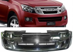 Quality ISUZU D-MAX 2012 2013 2014 2015 OE Style Chromed Front Grille with Red Letters Manufacturers wholesale