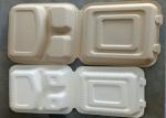biodegradable sugarcane bagasse food container with pla plastic lid