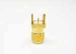 SMA Solder Type Straight PCB Mount RF Coax Connector
