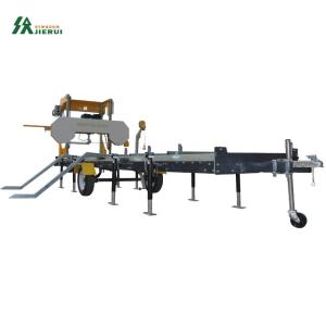 Quality JR1000 CE Portable 25HP Diesel Log Cutting Wood Cutting Sawmill wholesale