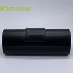 Portable Black Thick PU Leather Metal Eyeglass Case Stylish Valuable Gifts