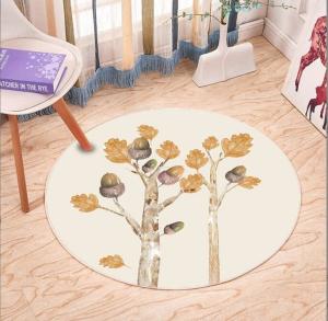 Quality Polyester Circular Bedroom Floor Carpets North European Style Living Room Carpet wholesale