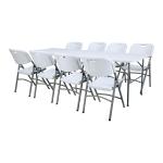 Wedding 6ft Trestle Foldable Outdoor Table With HDPE Top