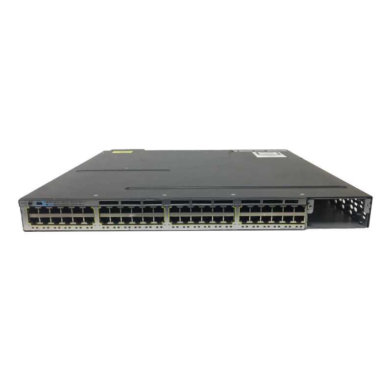 48-Port WS-C3750X-48PF-S 3750X-48PF Ethernet Switch IP Base Suitable for Desktop 800W PoE Power 48 X 10/100/1000 PoE Ports